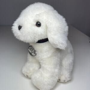 Vintage 1988 Gund Collector’s Classic Boomer Dog Plush 9” White Spotted Puppy